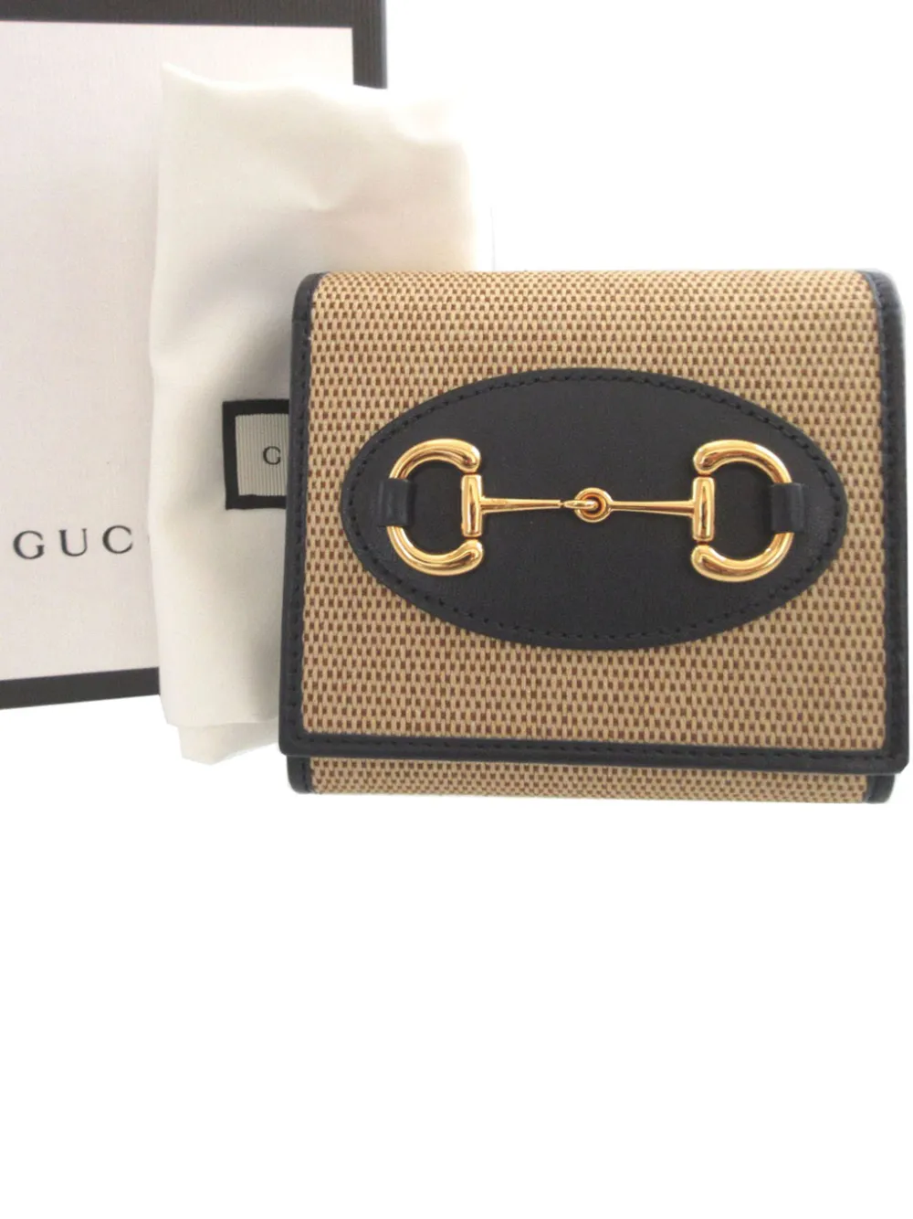 Gucci Pre-Owned 2016-2025 キャンバス ホースビット 1955 バイ