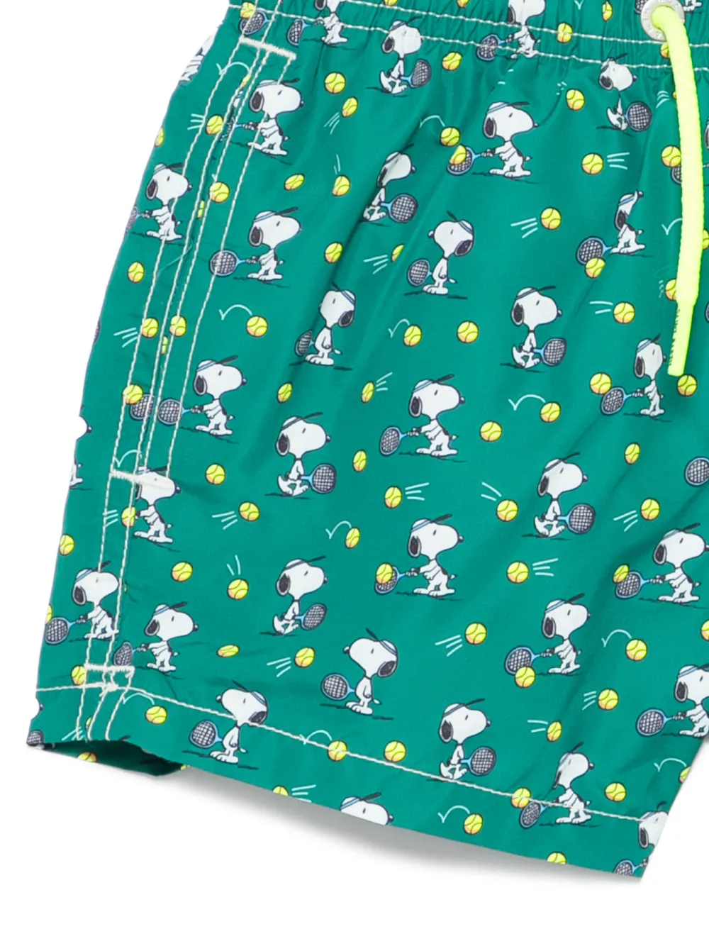 MC2 Saint Barth Kids x Peanuts zwembroek met patroon Groen