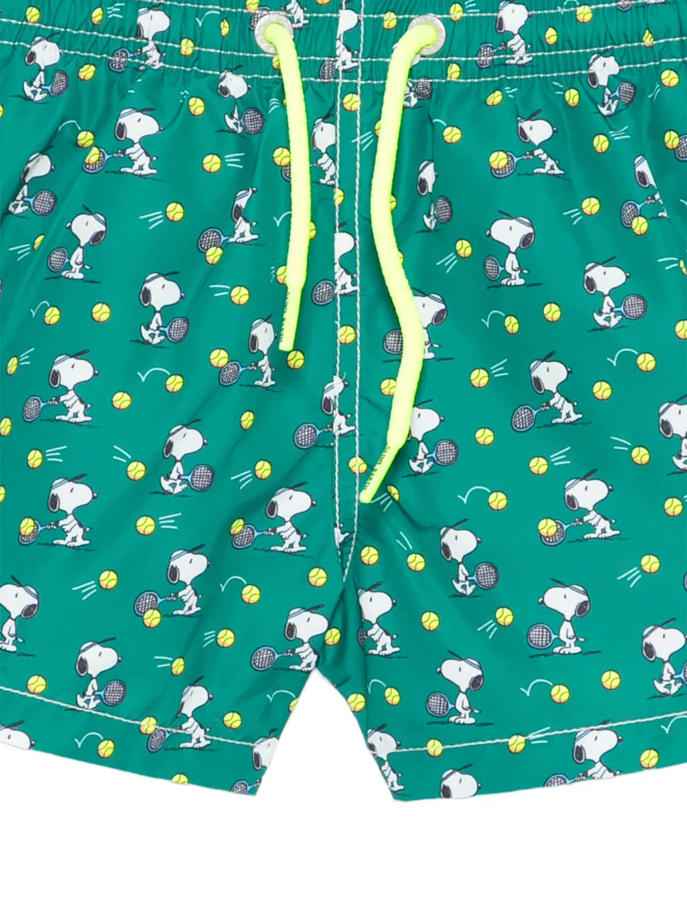 MC2 Saint Barth Kids x Peanuts zwembroek met patroon Groen