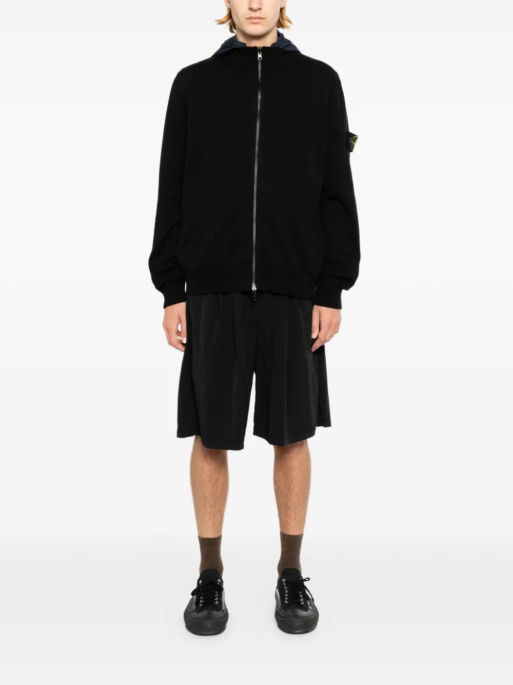 Stone Island reversible zipped jacket - Nero