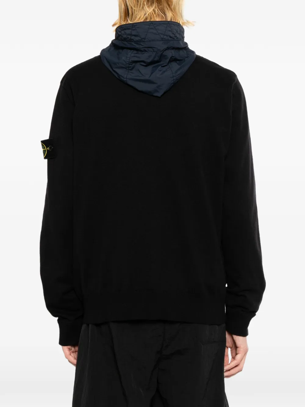Stone Island Jack met capuchon Zwart