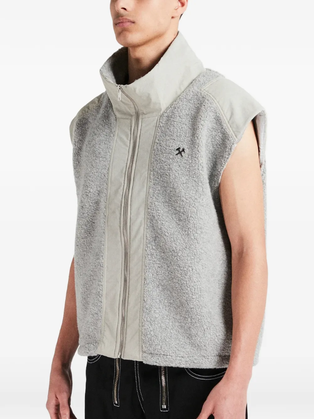 GmbH Dovre full-zip vest Grijs