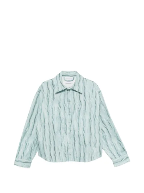 Bonsai crinkled-effect shirt jacket 