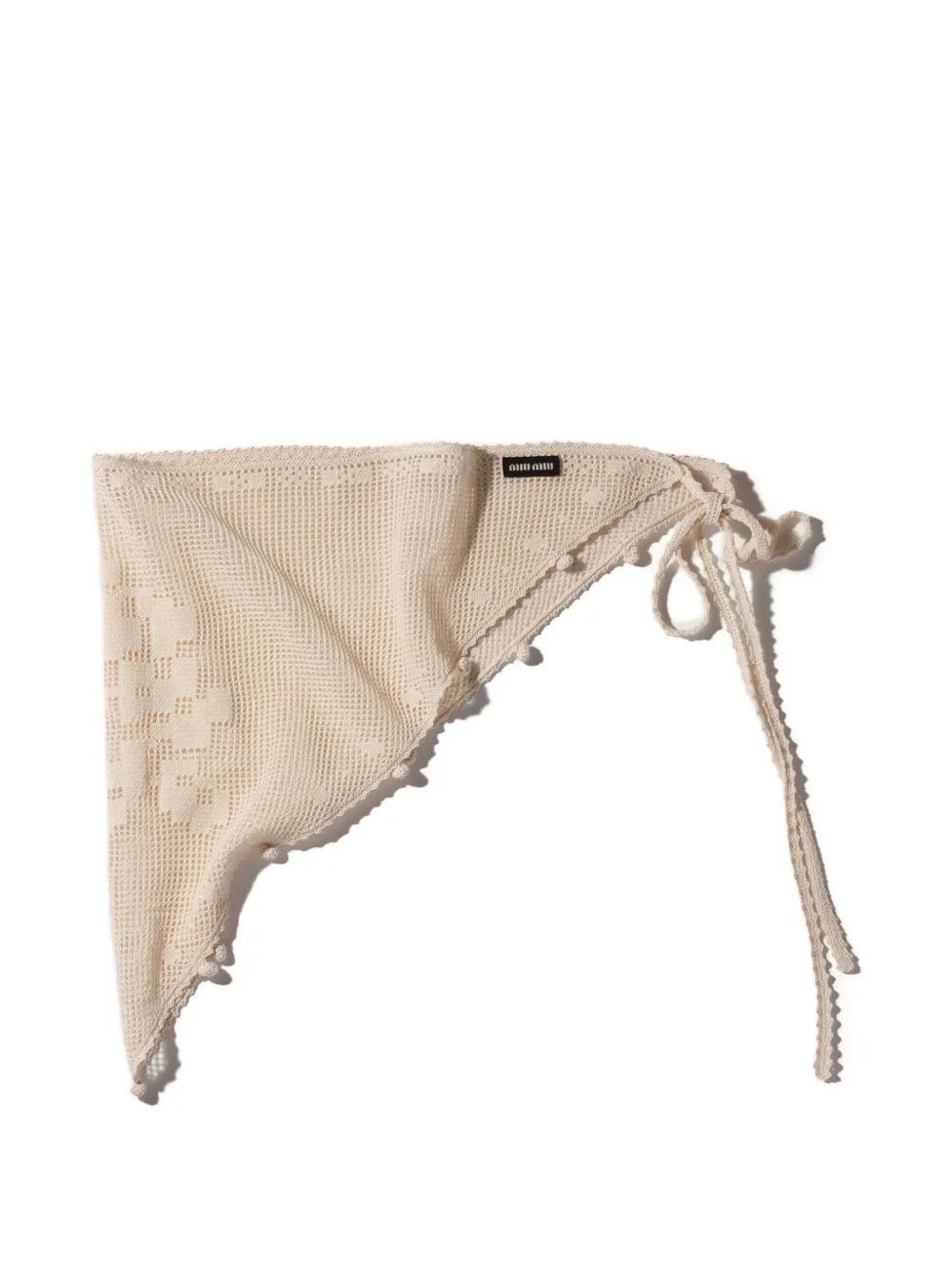 Miu Miu cotton pareo - Nude