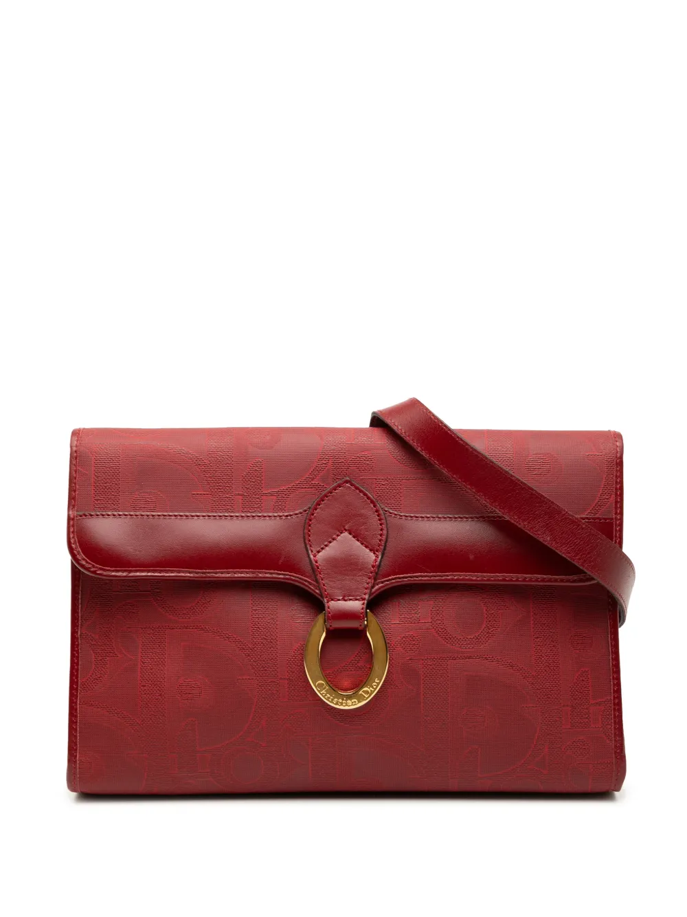 Christian Dior Pre-Owned 20th Century Diorissimo Trotter Coated Canvas crossbody bag - Rosso