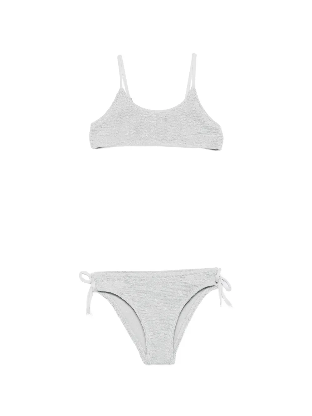 MC2 Saint Barth Kids textured bikini set - Grau
