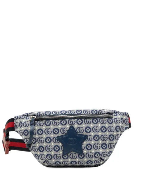 Gucci Pre-Owned 2016-2025 Kids GG Canvas Stars Web belt bag
