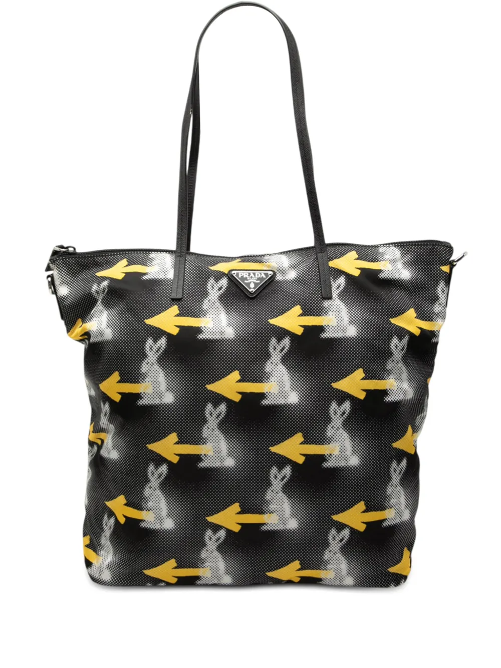 Prada Pre-Owned 2013-2025 Tessuto Stampato satchel - Nero