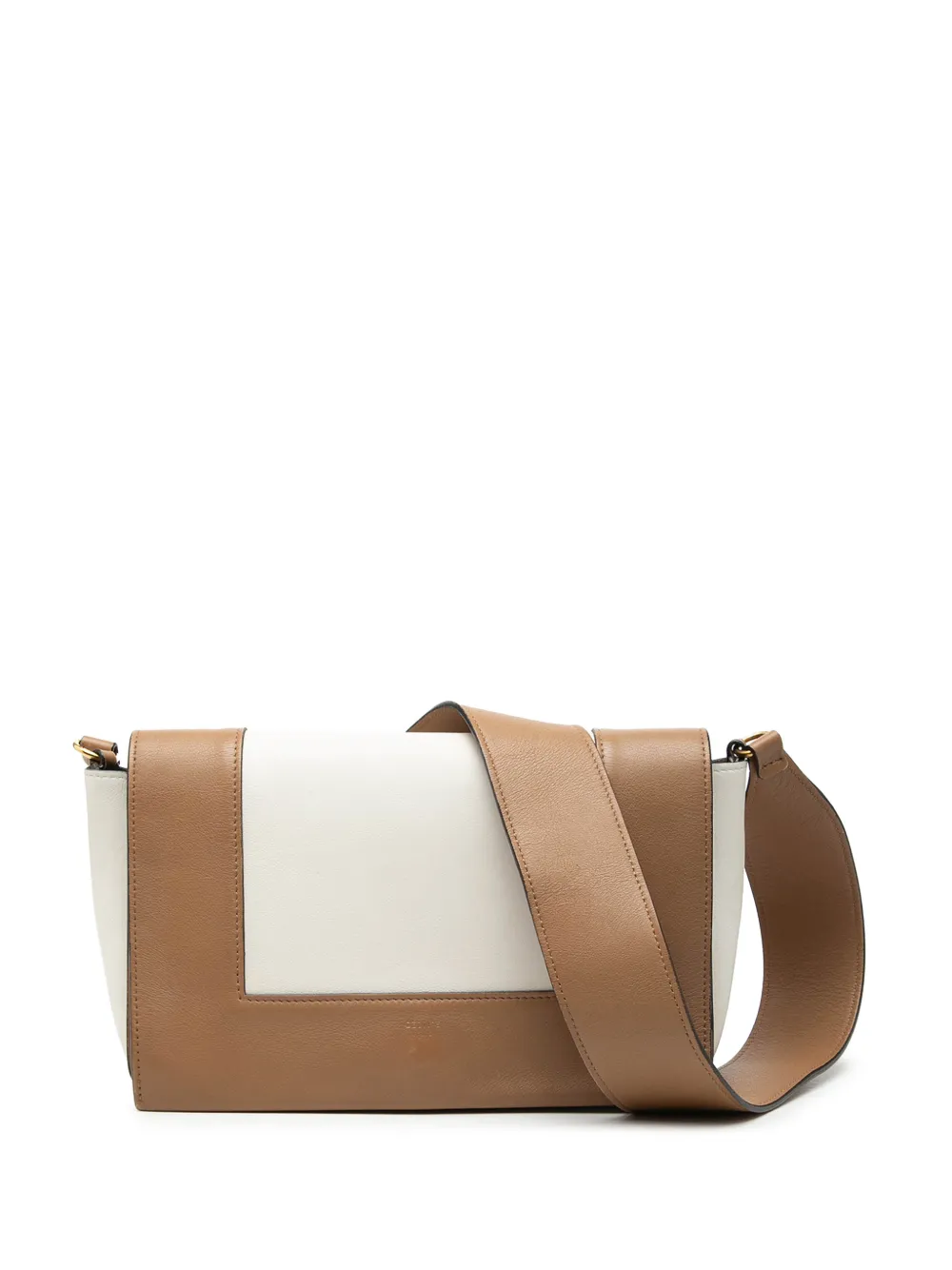 Celine Pre-Owned 2018 Leather Frame shoulder bag - Bianco