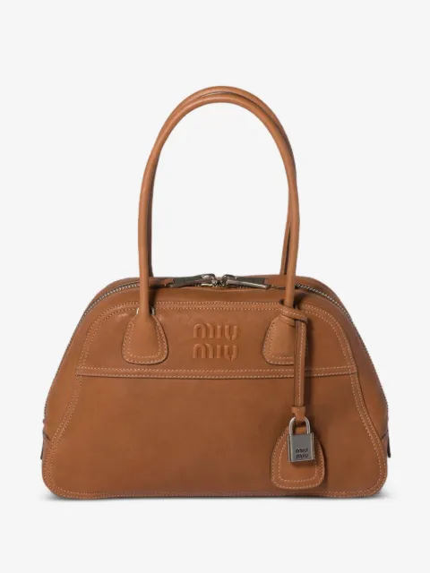 Miu Miu Vivant logo-embossed tote bag