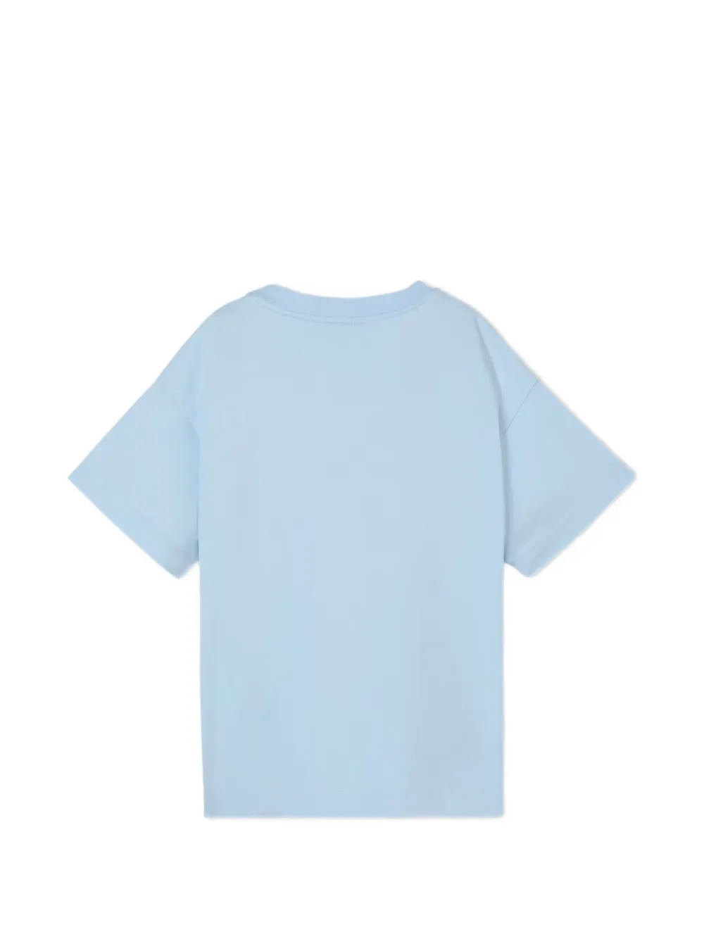 Fendi Kids T-shirt met geborduurd logo Blauw