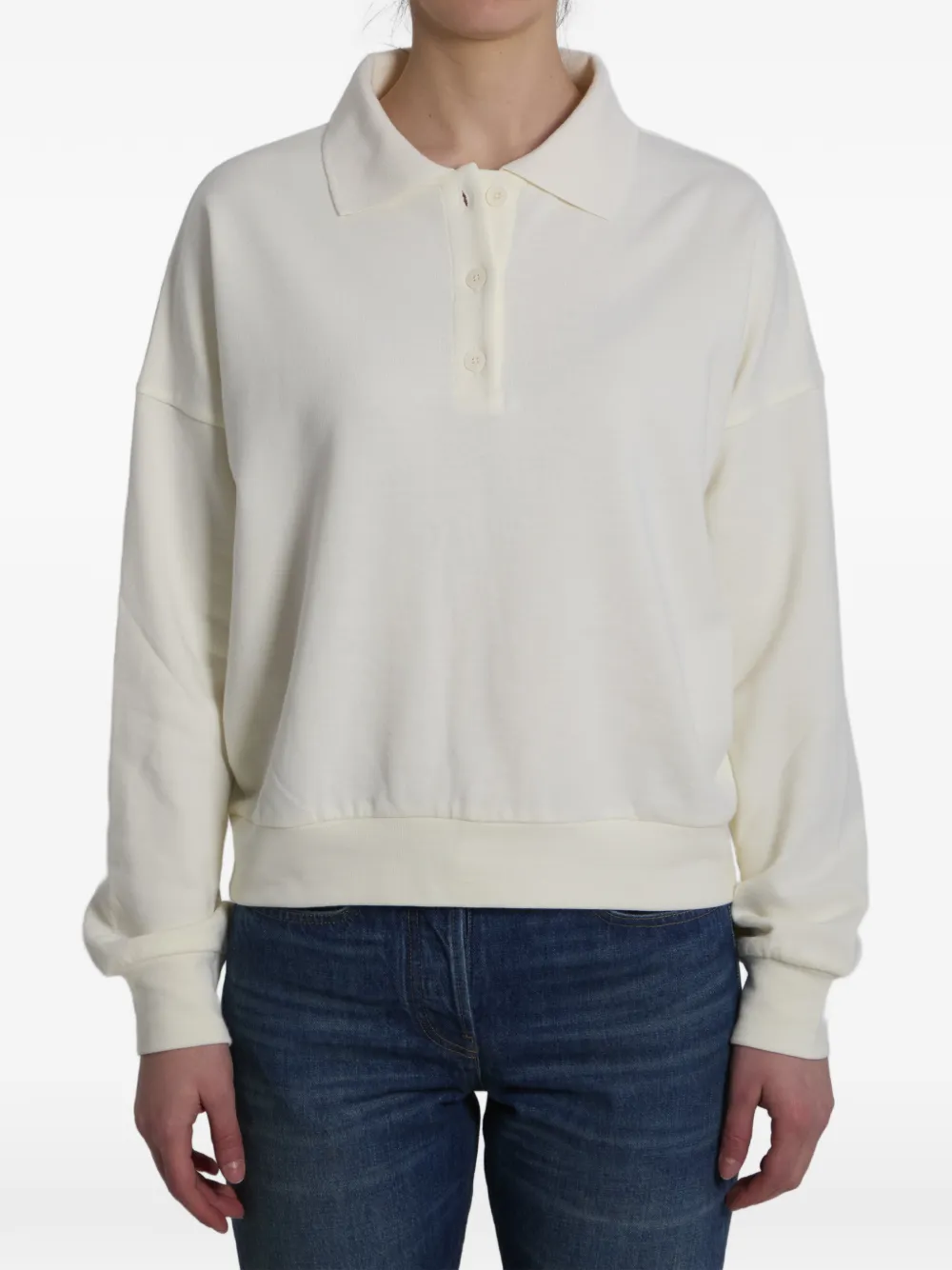 The Row Corzas longsleeved polo shirt - Toni neutri