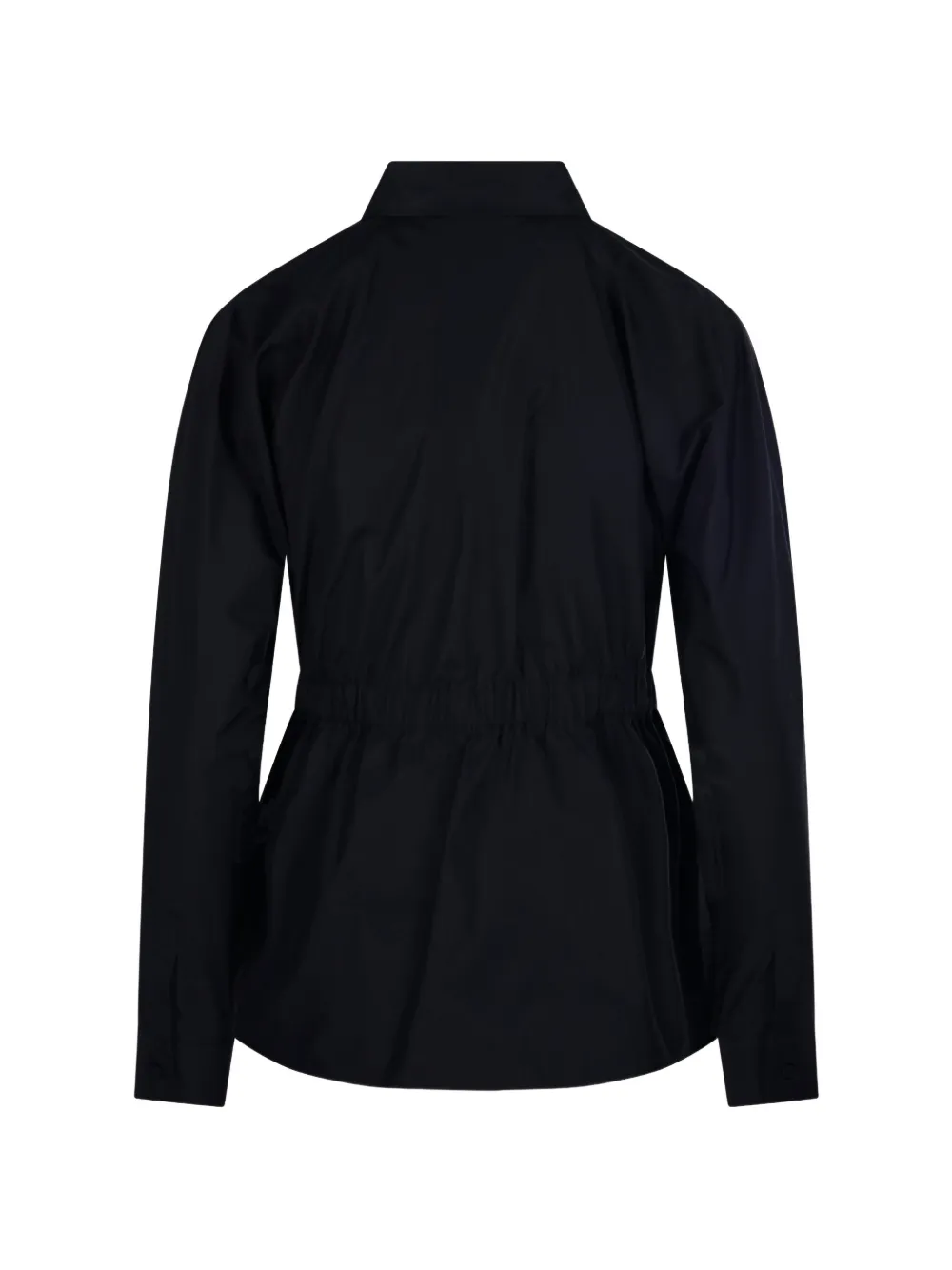 Max Mara Tazzina blouse met trekkoord Zwart
