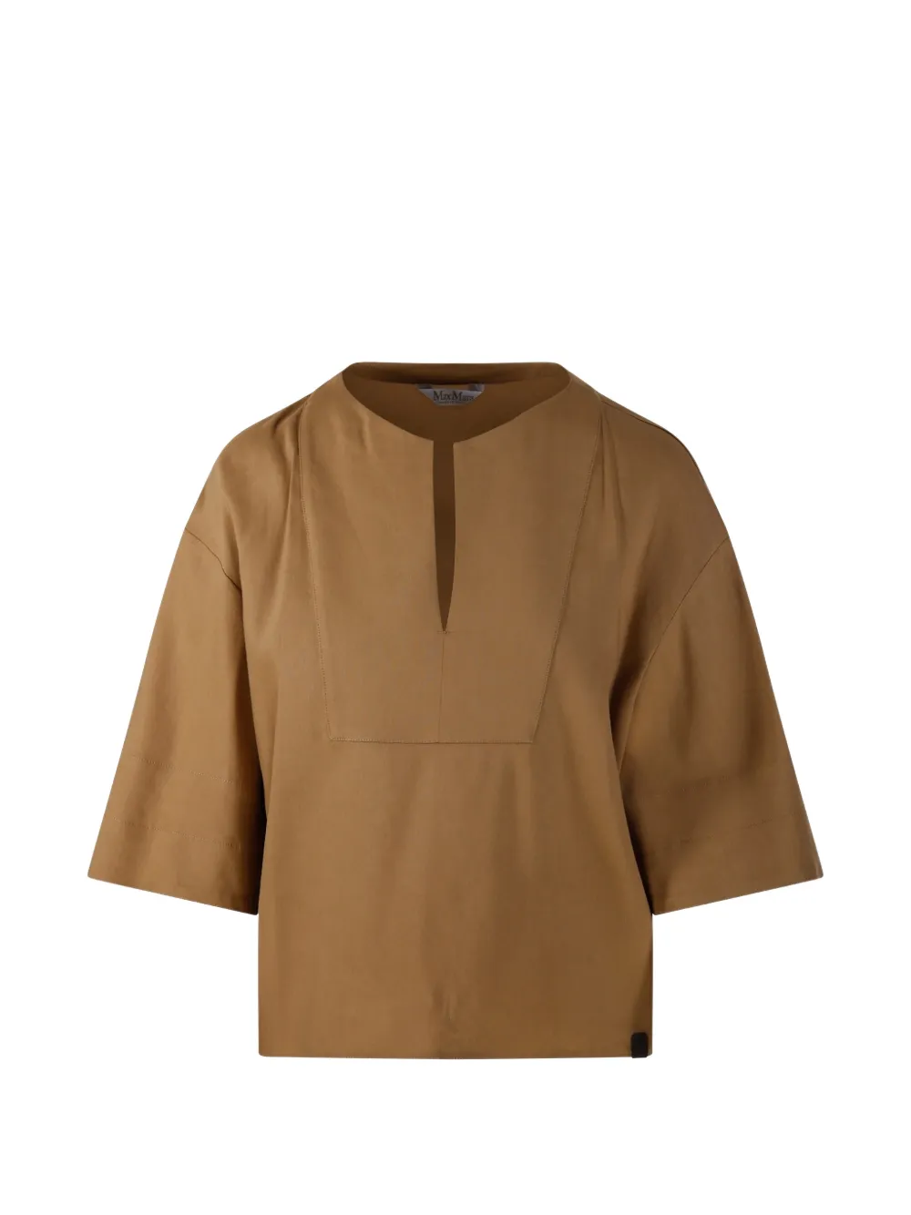 Max Mara Blusa con scollo a V - Toni neutri