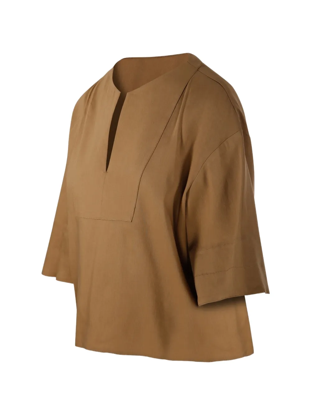 Max Mara Top met V-hals Beige