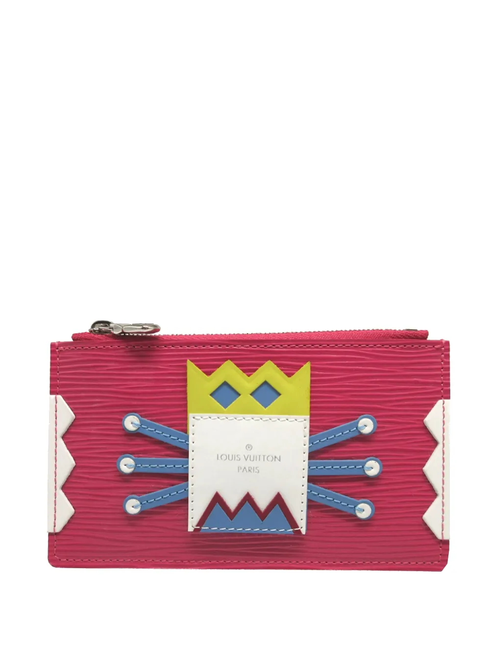 Louis Vuitton Pre-Owned 2014 Epi Pochette Crete Tribal Mask coin pouch - Rosa
