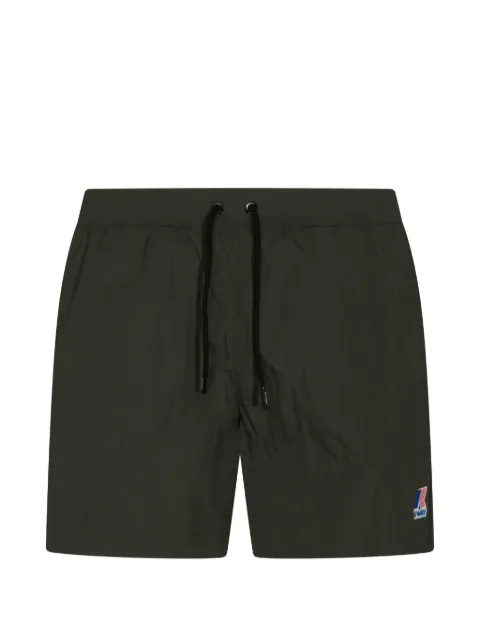 K-Way Le Vrai Olivier drawstring logo swim shorts