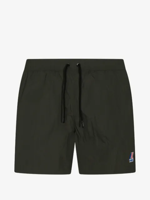 K-Way Le Vrai Olivier drawstring logo swim shorts