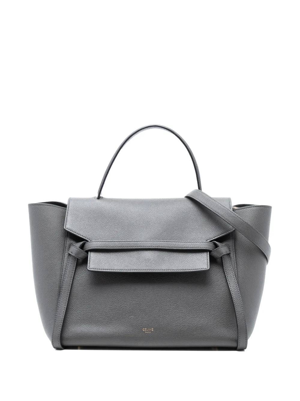 Celine Pre-Owned 2018 Mini Grained Calfskin Belt Bag satchel - Grigio