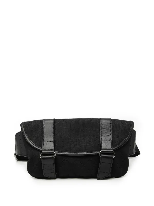 Gucci Pre-Owned 2000-2015 GGキャンバス ベルトバッグ | ブラック