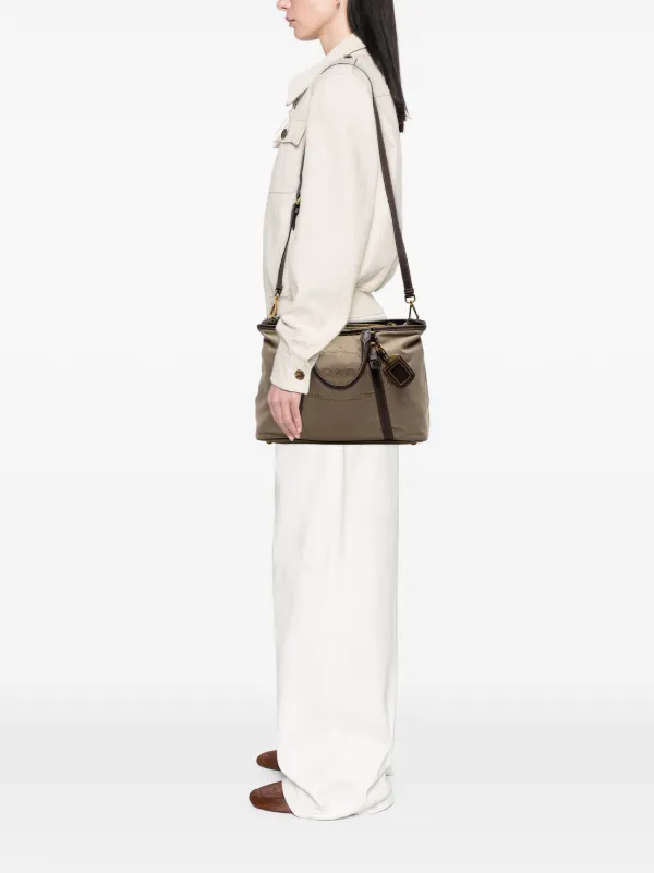Prada Pre-Owned 2013-2025 Canvas Canapa Logo Satchel | Brown
