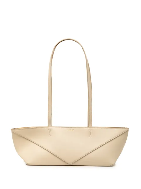 Loewe Pre-Owned 2023 Calfskin Cropped Puzzle Fold shoulder bag