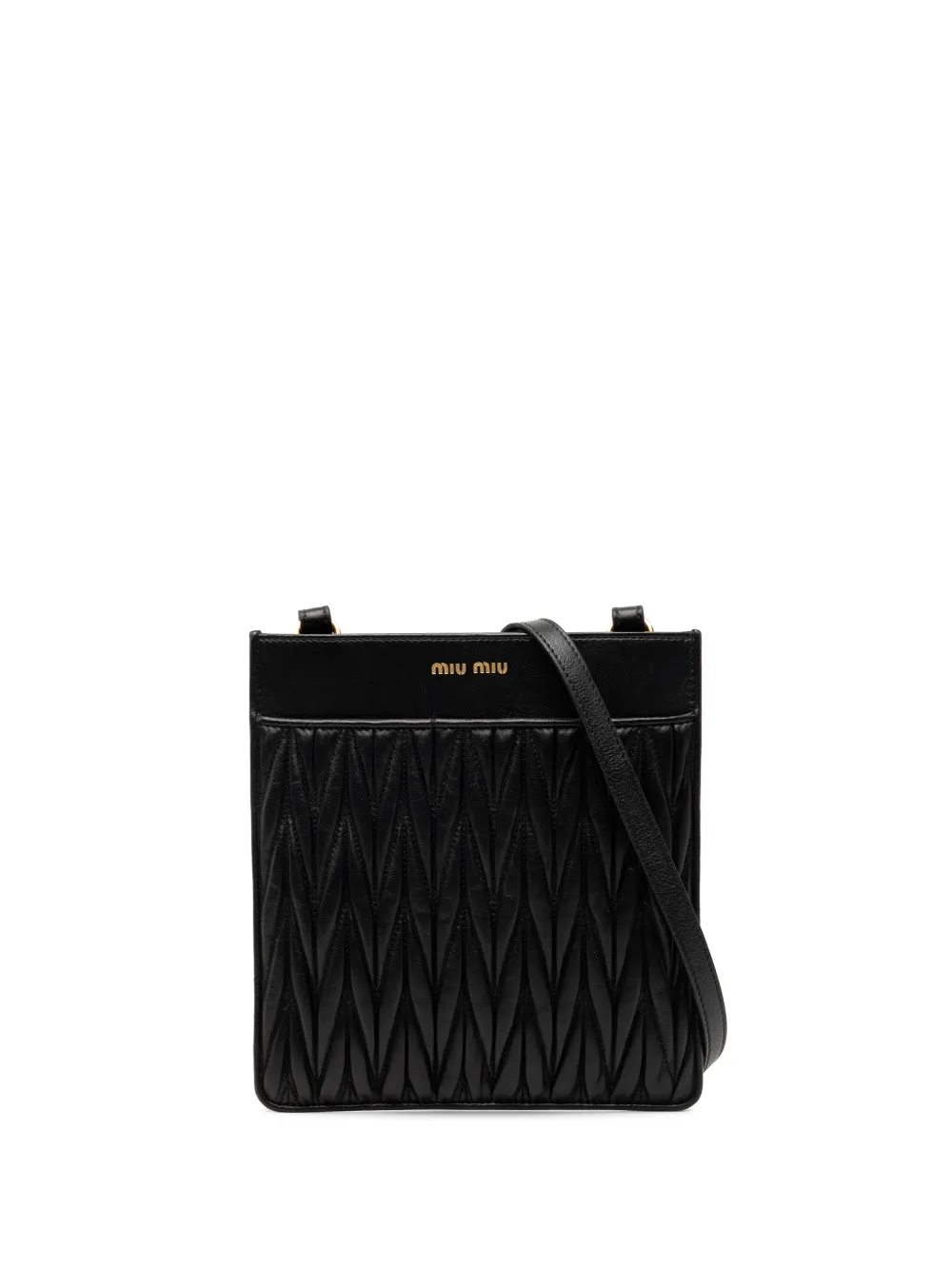Miu Miu Pre-Owned 2010-2026 Nappa Matelasse crossbody bag - Nero