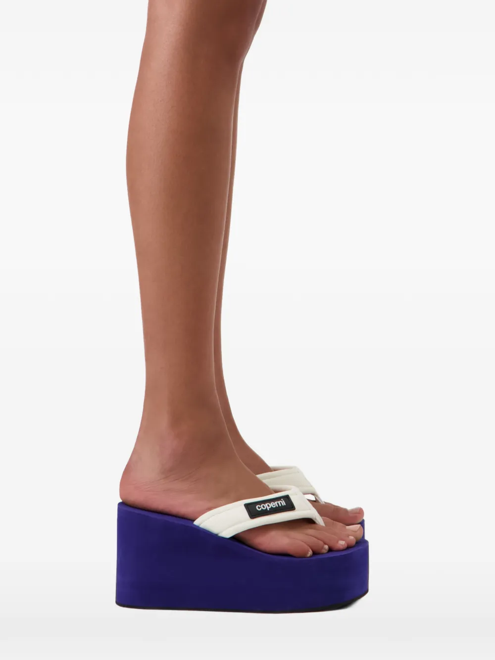 Coperni platform wedge sandals Beige