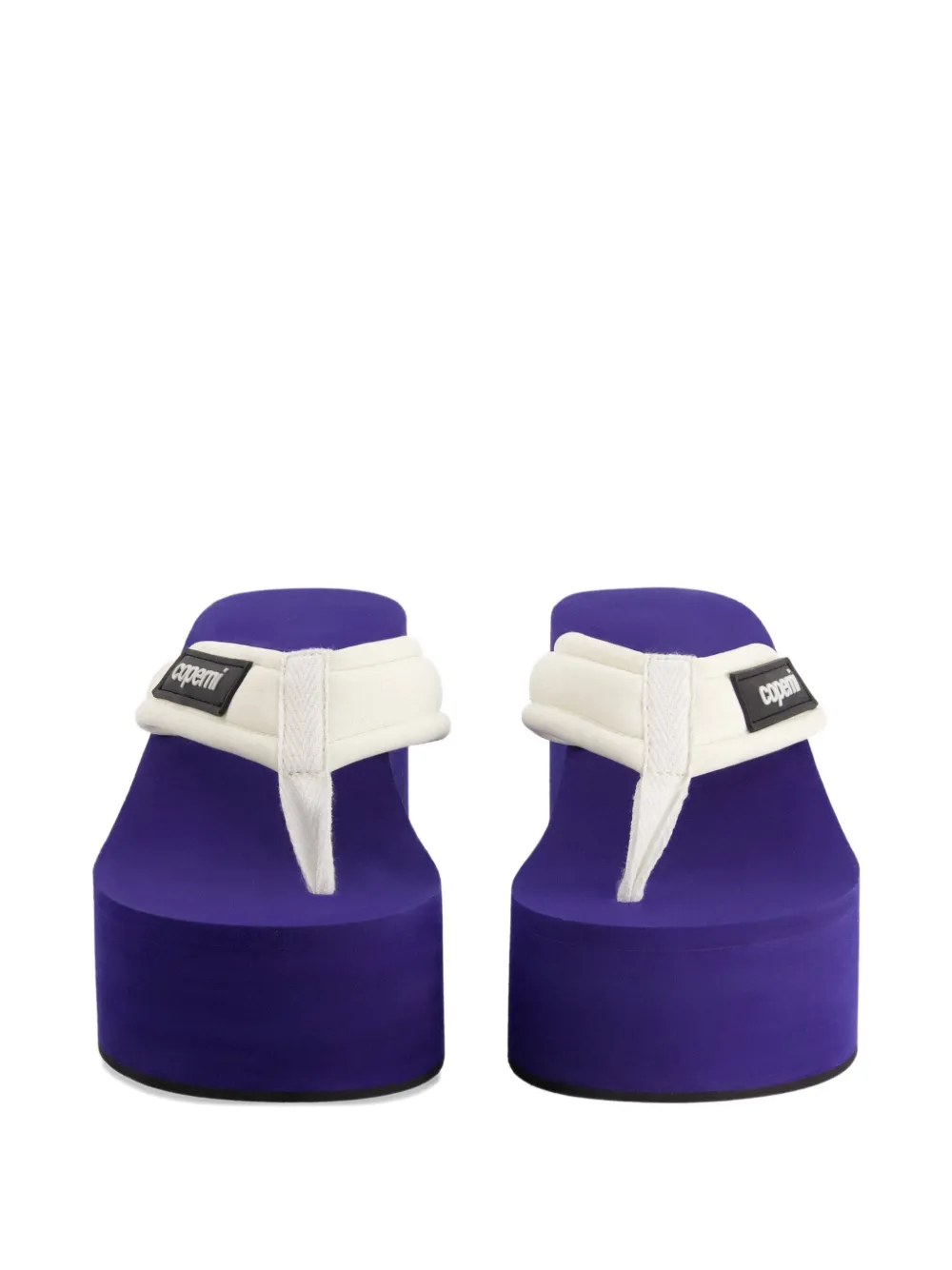 Coperni platform wedge sandals Beige