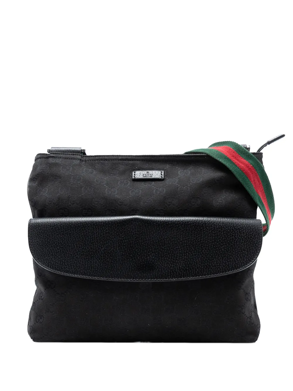 Gucci Pre-Owned 2016-2025 GG Canvas Web crossbody bag - Nero