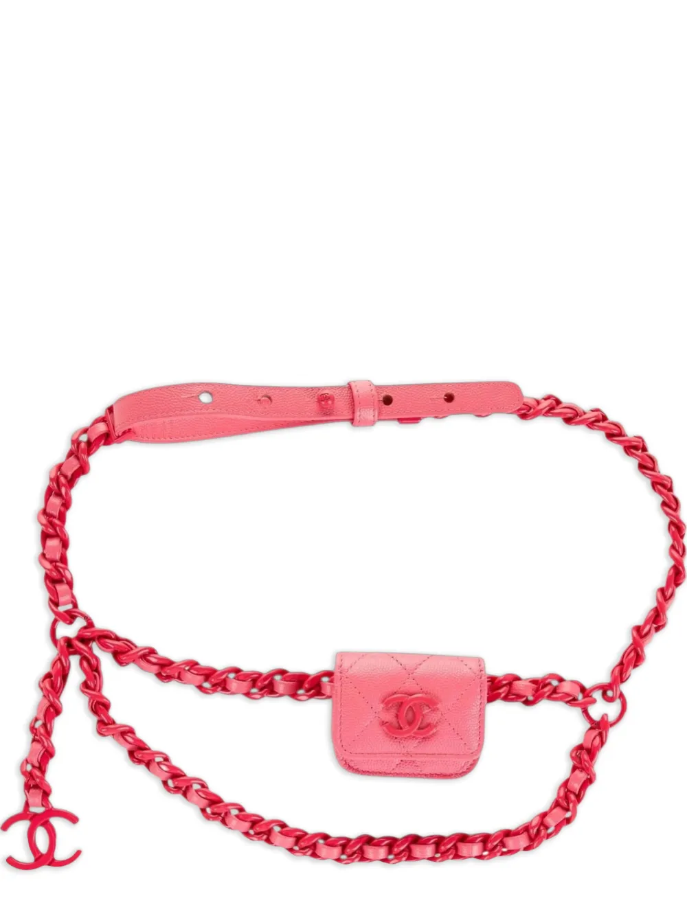 CHANEL Pre-Owned 2020 quilted belt bag - Rosa
