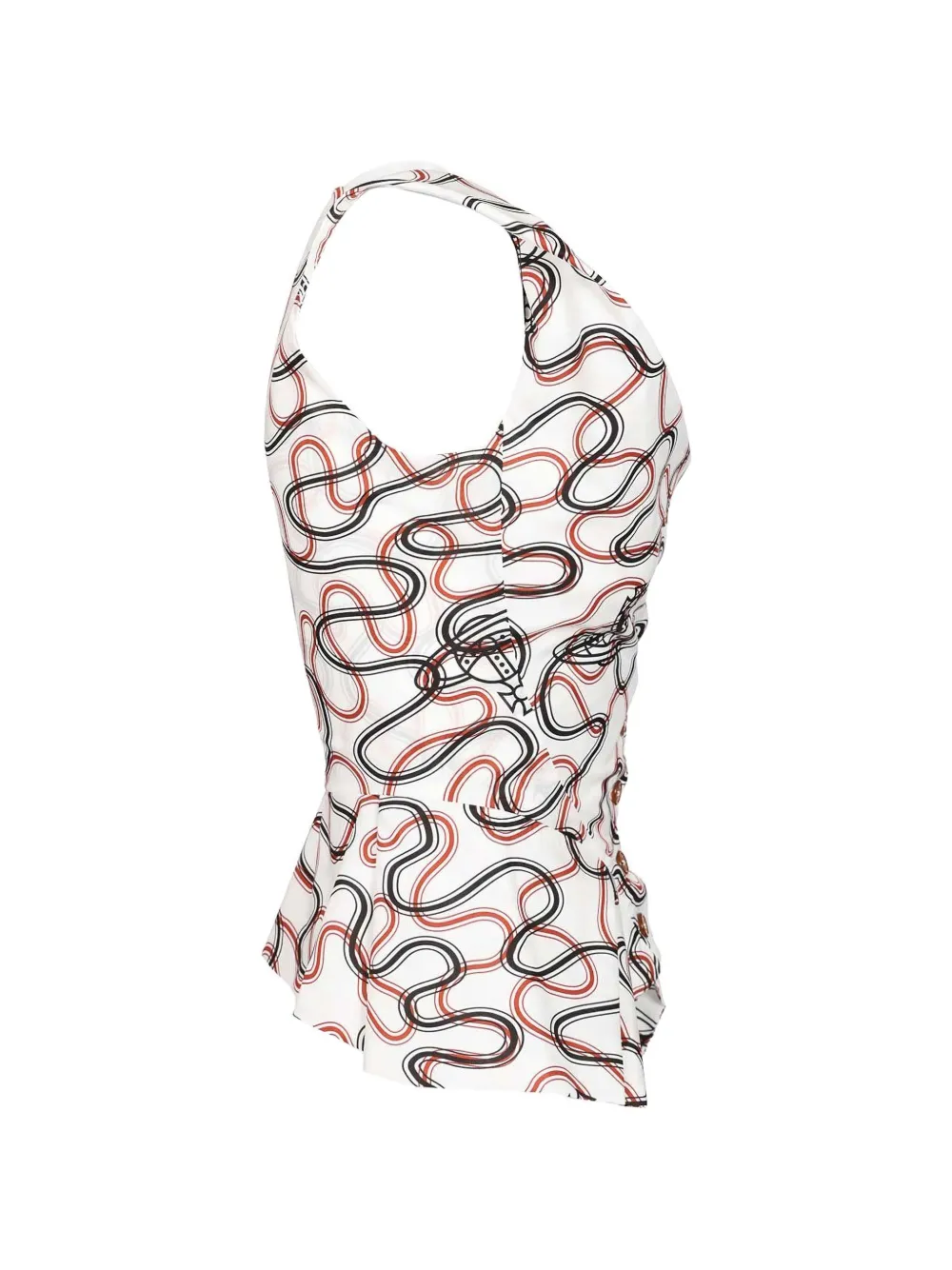 Vivienne Westwood orb-graphic vest - Bianco