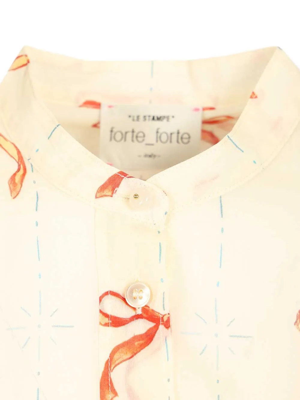 Forte Blouse met print Beige