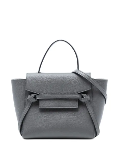 Celine Pre-Owned 2022 Nano Grained Calfskin Belt Bag satchel