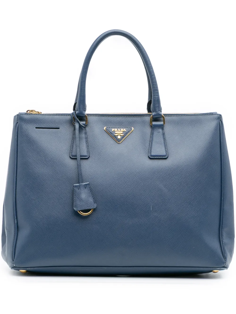 Prada Pre-Owned 2010-2025 Large Saffiano Lux Galleria Double Zip tote bag - Blu