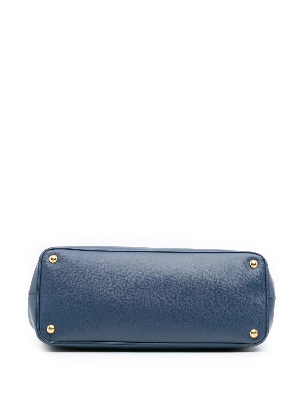 Prada Pre-owned 2010-2025 Large Saffiano Lux Galleria Double Zip Tote Bag in Blue, view 4