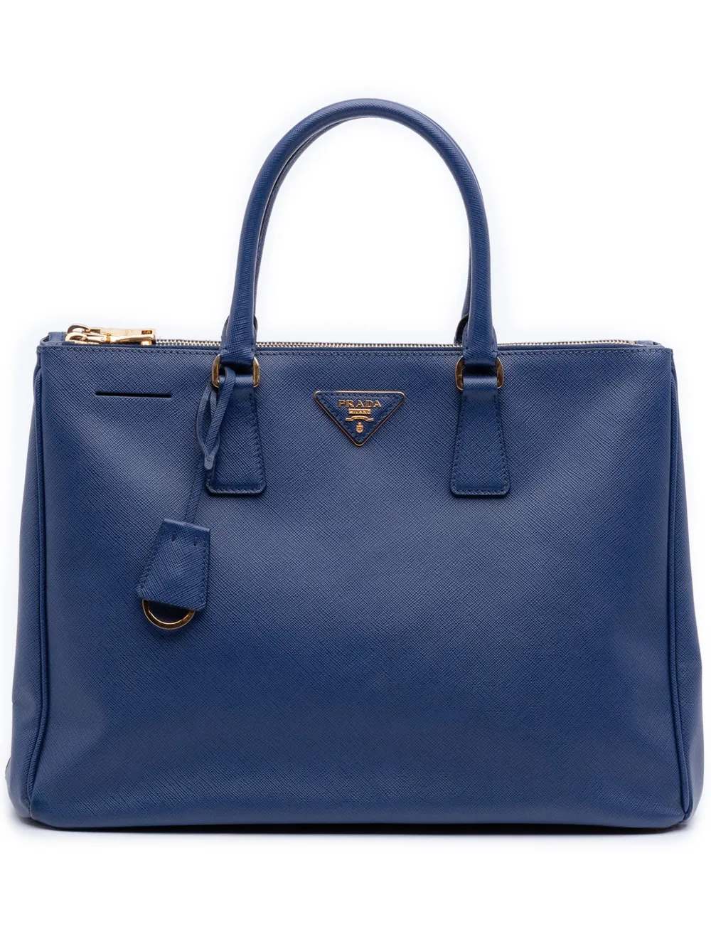Prada Pre-Owned 2010-2025 Large Saffiano Lux Galleria Double Zip satchel - Blue
