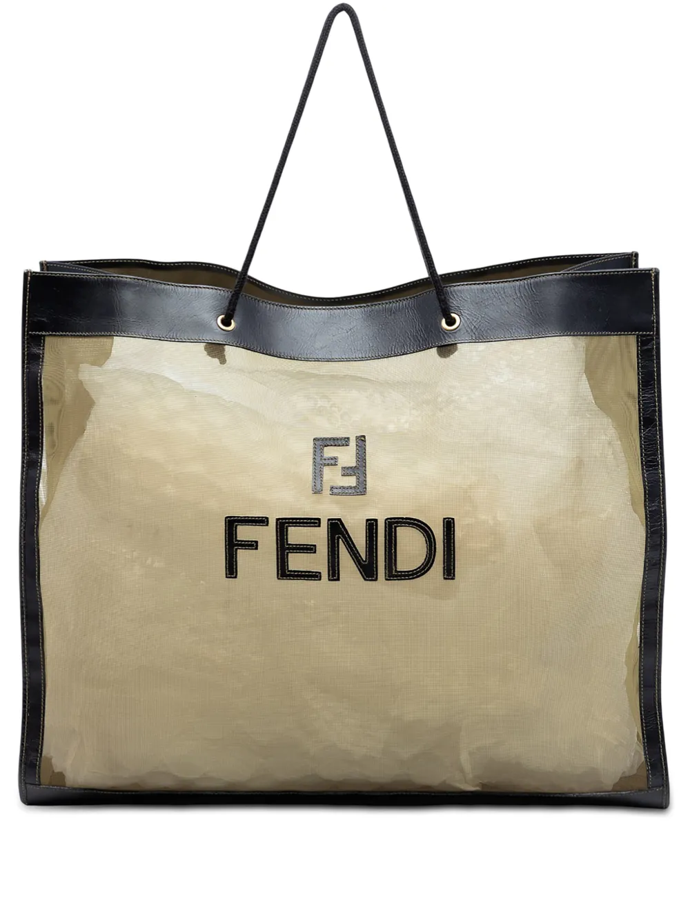 Fendi Pre-Owned 2000-2025 Mesh tote bag - Marrone