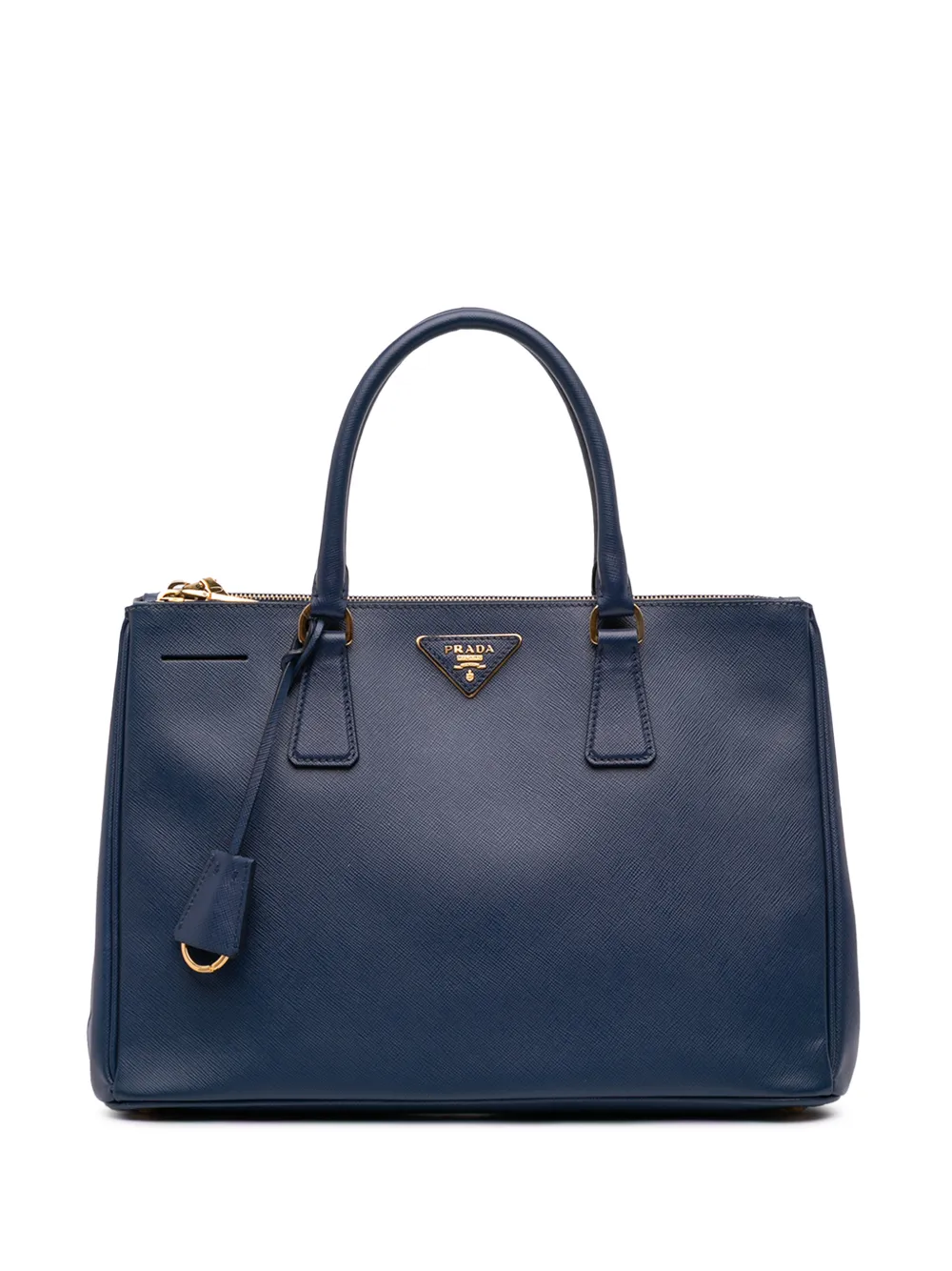 Prada Pre-Owned 2021-2025 Medium Saffiano Lux Galleria Double Zip satchel - Blau