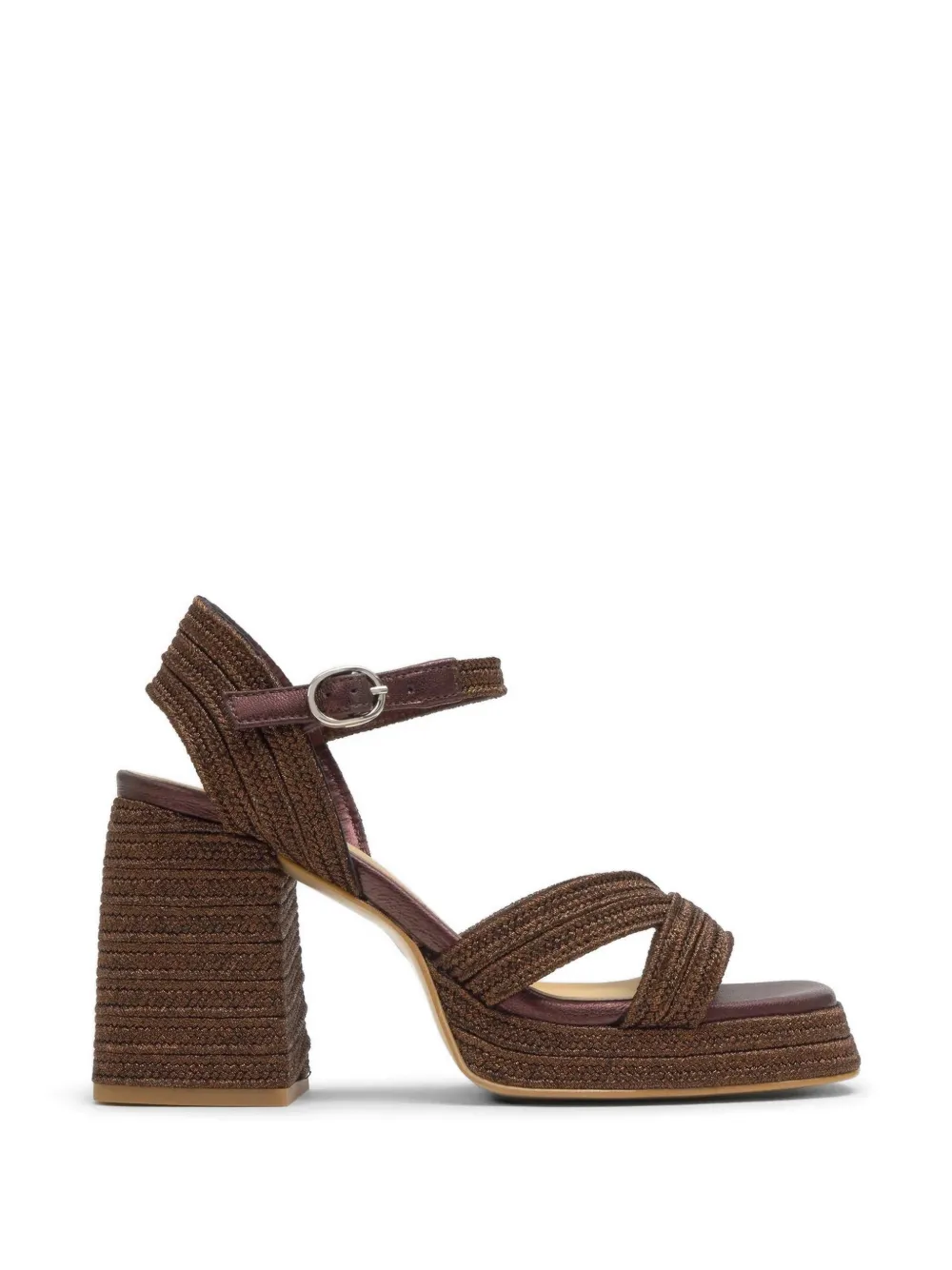 Castañer Valee braided-strap platform sandals Bruin