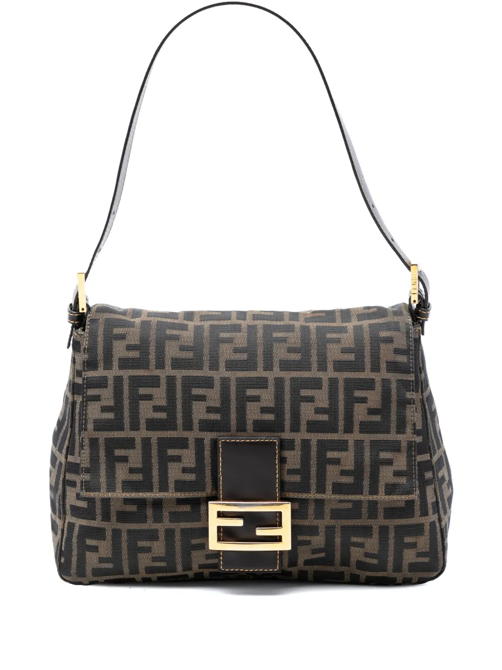 Fendi Pre-Owned 20th Century Zucca Canvas Mamma Forever shoulder bag - Marrone