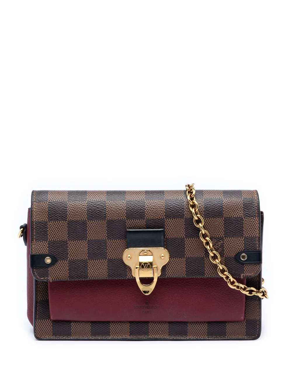 Louis Vuitton Pre-Owned 2019 Damier Ebene Vavin Wallet on Chain crossbody bag - Marrone