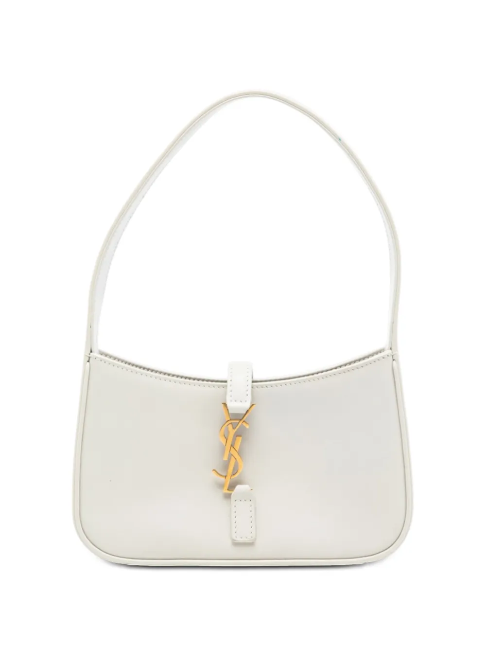Saint Laurent Pre-Owned 2022 Mini Smooth Calfskin Le 5 a 7 shoulder bag - Bianco