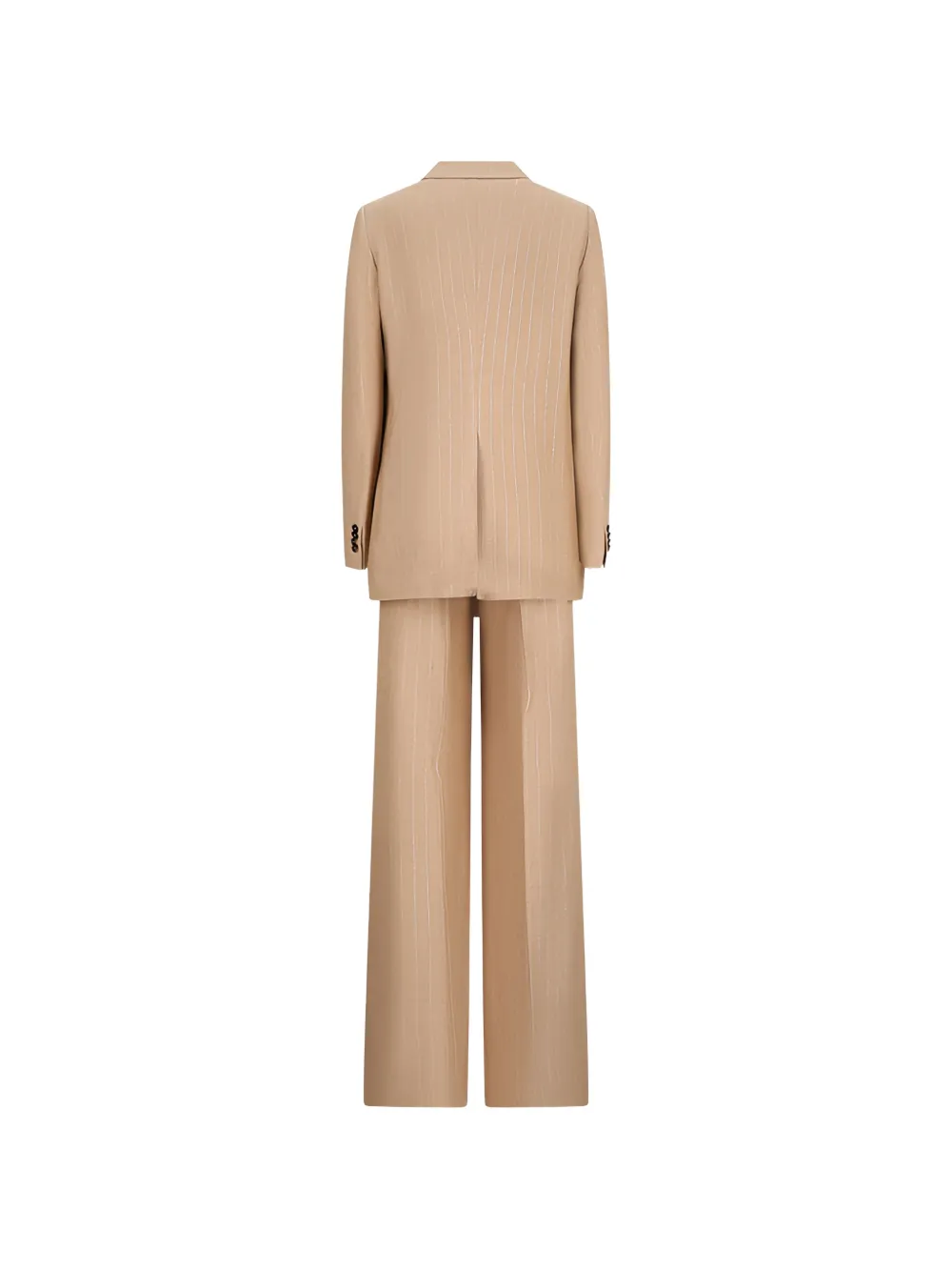 Tagliatore Blazer met krijtstreep en dubbele rij knopen Beige