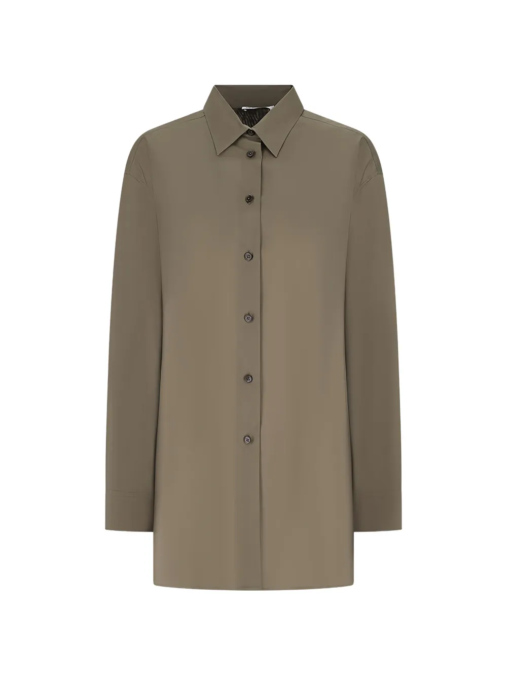 Jil Sander box-pleat long-sleeve shirt - Verde