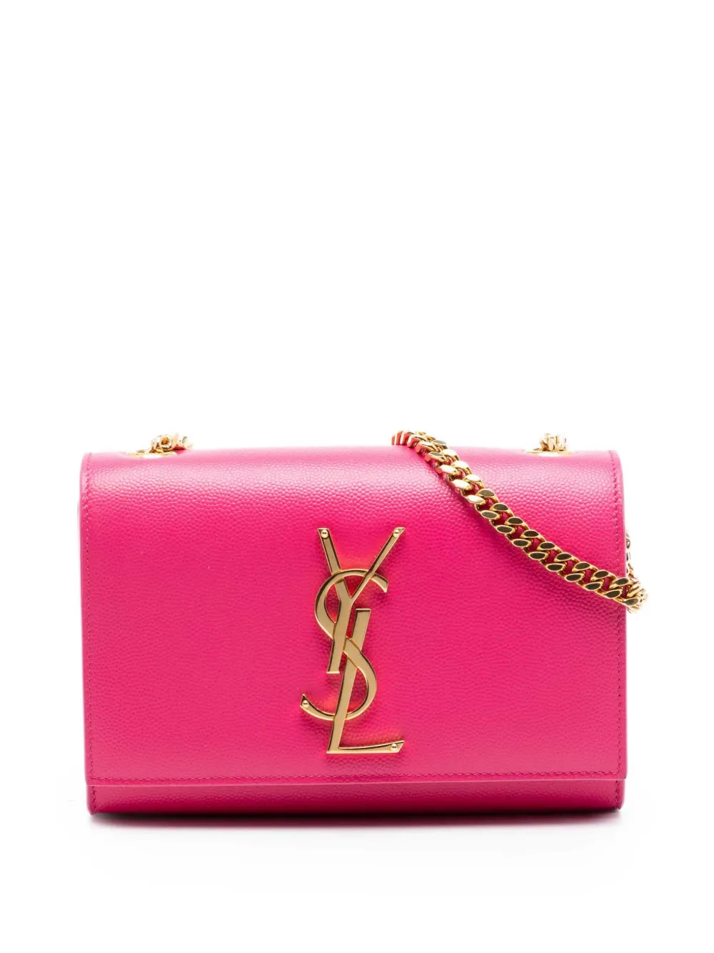 Saint Laurent Pre-Owned 2014 Small Grain De Poudre Monogram Kate crossbody bag - Rosa