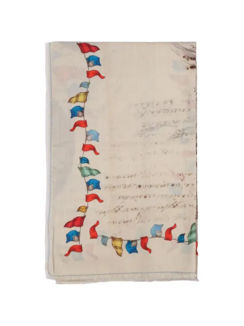 Faliero Sarti Little Baloon flag-print scarf