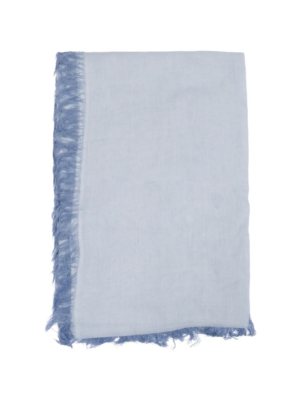 Faliero Sarti Kashy frayed scarf - Blu