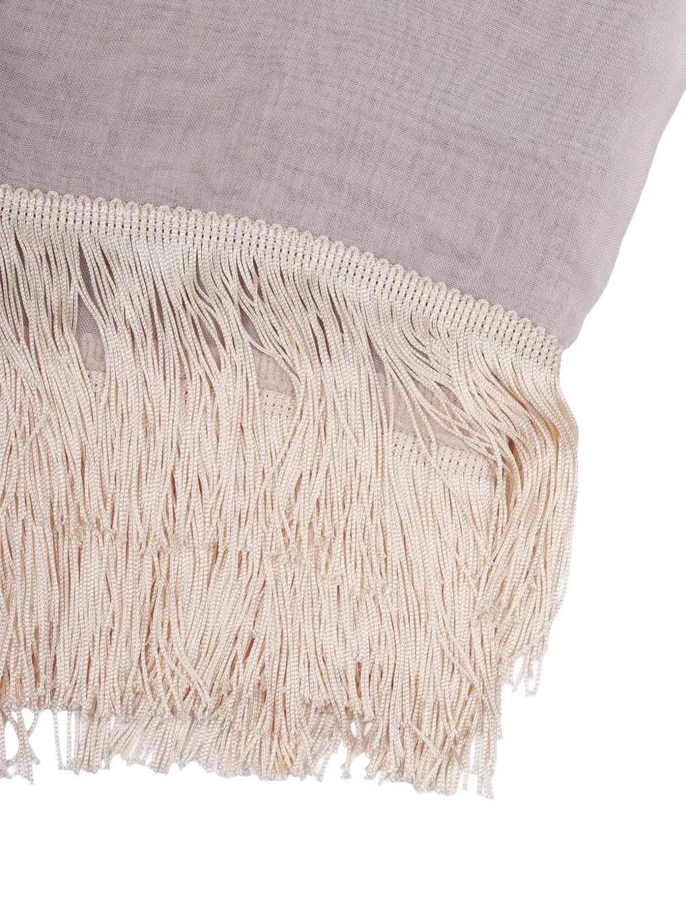 Faliero Sarti Ginny sjaal met franje Beige