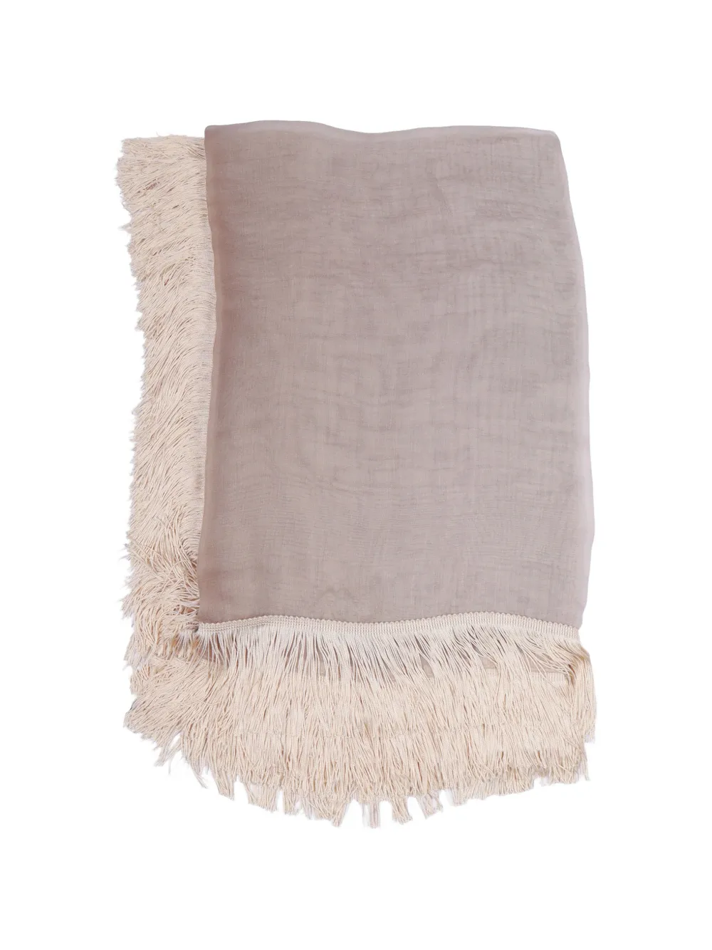 Faliero Sarti Ginny fringe-trimmed scarf - Nude